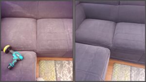 Przykład porównawczy czyszczenia zestawu wypoczynkowego