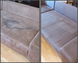 przykład powównawczy odplamiania tapiecrek