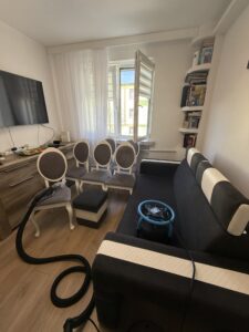 Efekt sprzątania pomieszczenia mieszkalnego