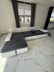 Efekt sprzątania pomieszczenia mieszkalnego